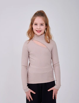 Гольф для девочки SMIL 114048 Бежевый р.164