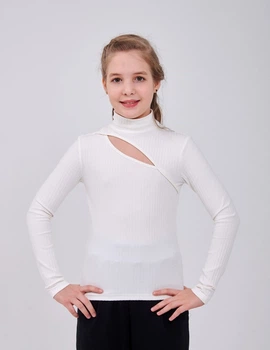 Гольф для дівчинки SMIL 114048 Молочний р.152