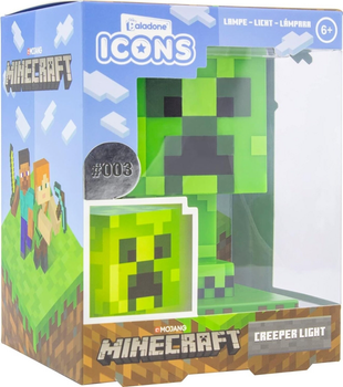 Нічник Paladone Icons Minecraft Creeper LED 11 см (5055964742270)