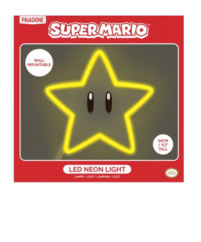 Нічник Paladone Super Mario Star LED неоновий (5056577757736)