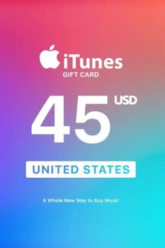 Подарункова карта iTunes 45 USD Gift Card | USA обліковий запис тільки (Ключ активації)