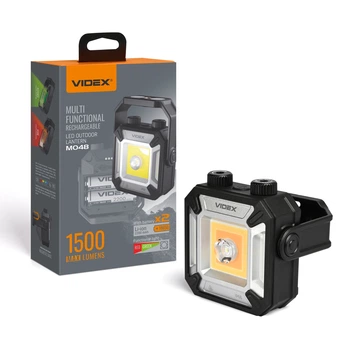 Портативный многофункциональный фонарик VIDEX VLF-M048 1500Lm 5000K 28772