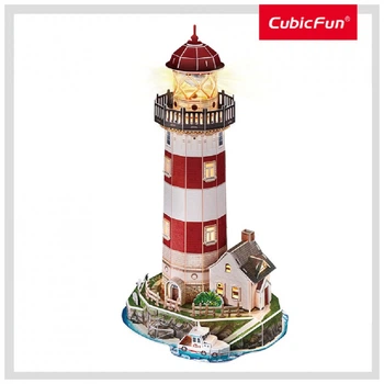 Пазл Cubic Fun трехмерный Night edition Маяк с LED-подсветкой (L540h) (269046)