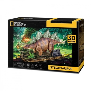 Пазл Cubic Fun 3D National Geographic Dino Стегозавр (DS1054h) (266760)