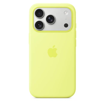 Чохол-накладка Silicone Case (AAA) для iPhone 17 Pro Max с MagSafe Neon Yellow (ASC17PMNYL(M))