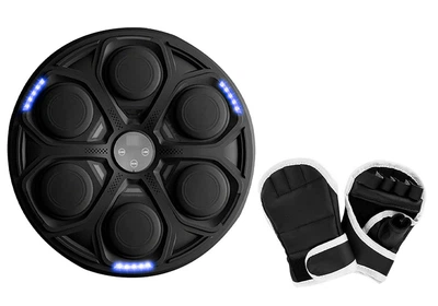 Музичний боксерський тренажер EasyFit EF-0351, настінний, з рукавичками - інтерактивна платформа для реакції, ударів і фітнесу