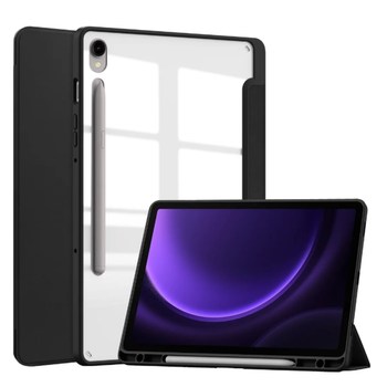 Чехол - книжка Glass Magnet Flip Cover для Samsung Tab S9 black