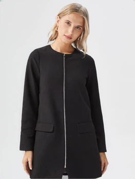 Пальто H&M 32 Чорний 0781591_01