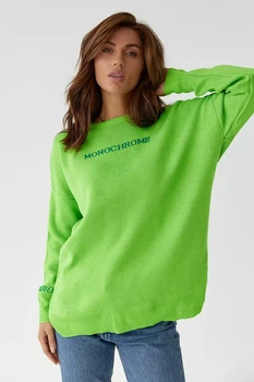 Fashions • Светр жіночий Монохром Fashions 44-54 салатовий (2392-мас)