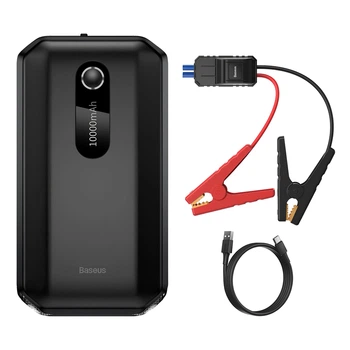 Пусковий зарядний пристрій бустер Baseus Super Energy Air Car Jump Starter піковий 1000A 10000mAh Black (CGNL020101)