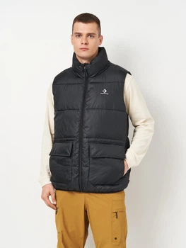Теплый жилет мужской Converse Patch Pkt Puffer Vest CVM5J222-BLK L Черный (0199202980057)