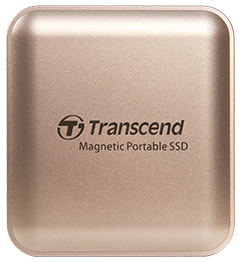 SSD Portable Transcend 2TB, External SSD, ESD420G, USB 20Gbps, Type C,Magsafe,Gold