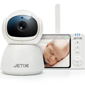 Відеоняня JETIX BabyCam 5 поворотна з двостороннім зв'язком до 300м та 5" HD екраном