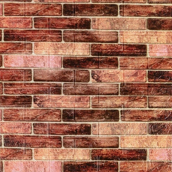 3D панель самоклеюча Sticker Wall SW-00001771 700х770х3 мм цегла коричнева
