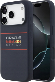 Панель Red Bull Silicone Horizontal Centered Logo MagSafe для Apple iPhone 17 Pro Navy Blue (3666339527563)