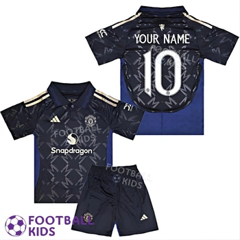 Футбольна форма дитяча з Власним прізвищем Манчестер Юнайтед 2025 Away 135-145 см (set3606-127930-4)