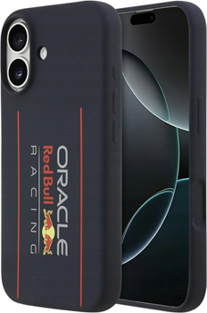 Панель Red Bull Silicone Oversize Vertical Logo MagSafe для Apple iPhone 17 Navy Blue (3666339527587)