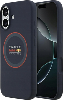 Панель Red Bull Silicone Red Ring MagSafe для Apple iPhone 17 Navy Blue (3666339527303)