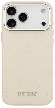 Панель Guess Peony Hot Stamp ScriptMagSafe для iPhone 17 Pro Beige