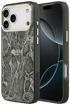 Панель Guess Python Pattern MagSafe для iPhone 17 Pro Max Black