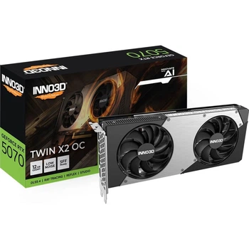 Відеокарта Inno3D GeForce RTX 5070 Twin X2 OC 12G (N50702-12D7X-195064N) UA [135689]