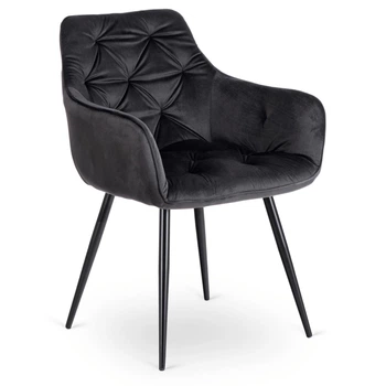 Стул для кухни и гостиной MODESTO Black Velvet