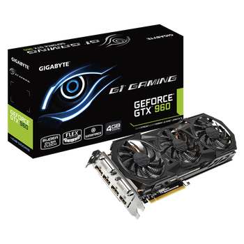 Відеокарта GeForce GTX 960 4GB Gigabyte Gaming (GV-N960G1 GAMING-4GD) Б/В