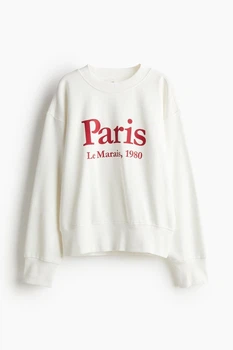 Жіночий світшот H&M 212143-4 L(175/104) кремовий (2121430005)