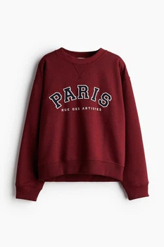 Жіночий світшот H&M 211143-4 XL(180/116) бордовий (2111430006)
