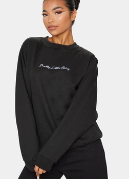 Жіночий світшот Prettylittlething 710297-4 S чорний (2000004900489)