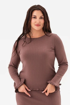 Лонгслив Garne 48(XL) Коричневый (125250)