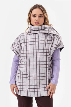 Пончо Garne one size Червоний (125229)
