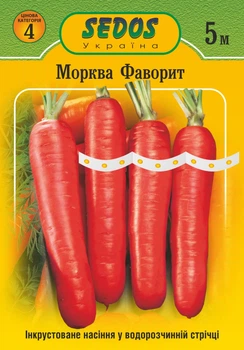 Семена на ленте Морковь Фаворит, 5 м, Sedos