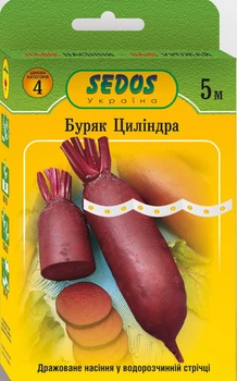 Семена на ленте Свекла Цилиндра, 5 м, Sedos