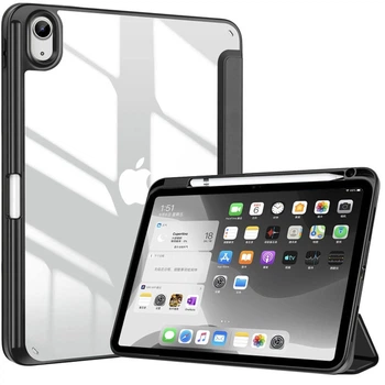 Чохол Clear Acrylic для iPad 11 (2025) / iPad 10 (2022) 10.9" з місцем для стілусу Чорний