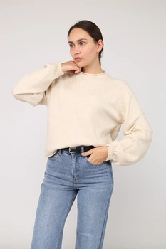 Джемпер женский L/XL цвет молочный YUKI ЦБ-00285738