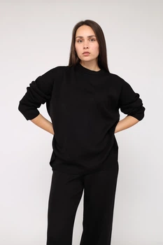 Джемпер женский L/XL цвет черный YUKI ЦБ-00285754