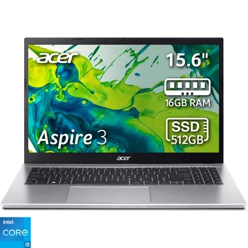 Ноутбук Acer Aspire 3 A315- 59- 5608 Intel® Core™ i5- 1235U до 4, 4 ГГц, 15, 6 дюйма, Full HD, 16 ГБ DDR4, 512 ГБ SSD, графикой Intel® Iris® Xe, Pure Silver