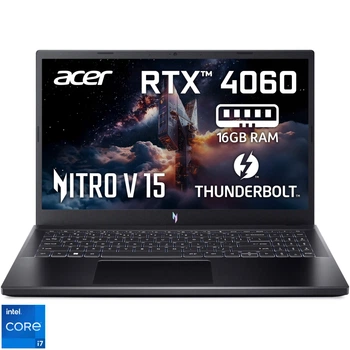 Игровой ноутбук Acer Nitro V 15 ANV15- 51- 778C Intel® Core® i7- 13620H до 4, 9 ГГц, 15, 6 дюйма, Full HD, IPS, 144 Гц, 16 ГБ DDR5, 512 ГБ SSD, NVIDIA® GeForce RTX™ 4060 8 ГБ GDDR6, Obsidian черный