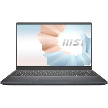 Ноутбук MSI Modern 14 B5M- 231XRO, AMD Ryzen 5 5500U до 4 ГГц, 14 Full HD, 8 ГБ, SSD 256 ГБ, AMD Radeon, Free Dos, Серый