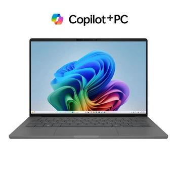 Ноутбук Asus Zenbook A14 UX3407QA- QD339X, 14 дюймов 1920 x 1200, Qualcomm X1- 26- 100 8 C / 8 T, 3. 0 GHz- 3. 0 GHz, 12 MB 6 MB cache, 32 GB LPDDR5X, 1 TB SSD, Qualcomm Adreno X1- 45, Windows 11 Pro, Серый