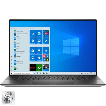 Ноутбук Dell XPS 9700 Intel Core i7- 10750H pana la 5. 00 GHz, 17. 3, UHD+, 32GB, 2TB SSD, NVIDIA GeForce GTX 1650 Ti 4GB, Windows 10 Pro серебристый