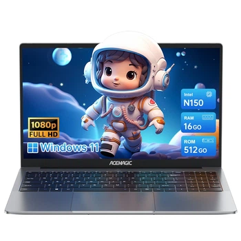 Ноутбук ACEMAGIC 15.6" Twin k N150 3.60GHz, 16GB DDR4 512GB SSD, Full HD, UHD графикой, Windows 11