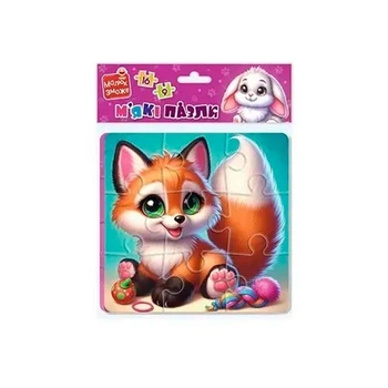 Мягкие пазлы Vladi Toys "Зайка и лисичка" развивающие VT1102-35