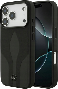 Панель Mercedes Leather The Move MagSafe для iPhone 17 Pro Black (3666339506681)