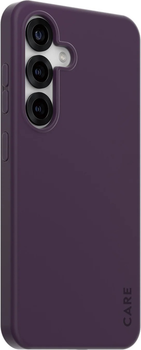 Etui plecki CARE by PanzerGlass Fashionable Case Plum Purple w. QI Compatible do Samsung Galaxy S25 (CRRFCTQG38388)