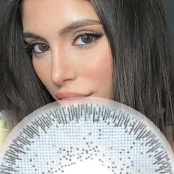 Синие контактные линзы Айс софт колд 2 шт. ELITE Lens