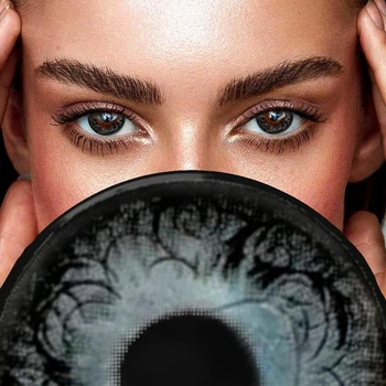 Серые контактные линзы - Грей Узор 2шт. от ELITE Lens