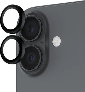 Szkło hartowane Panzer Glass  Hoops Camera Lens Protector do Apple iPhone 17/16/16 Plus Black (PG55024)