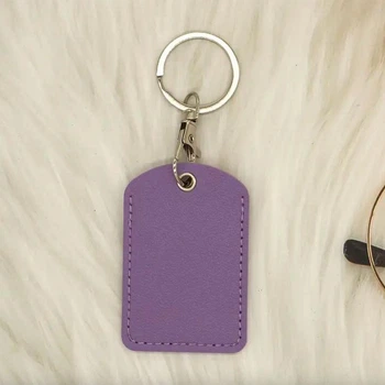 Чехол-брелок прямоугольный для магнитного ключа домофона, Bluetooth-метки, трекера AIRTAG, меток NFC. Фиолетовый
